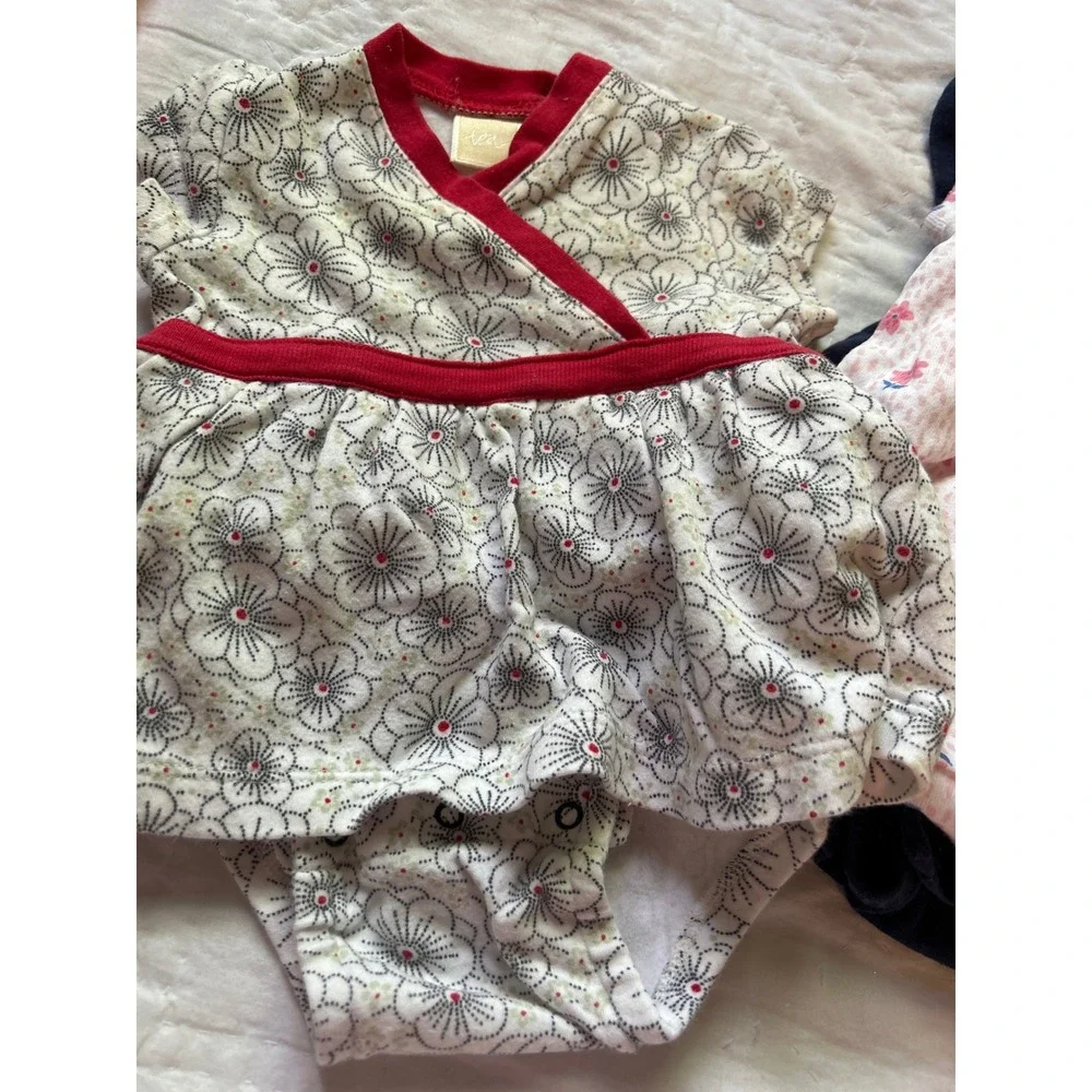 Collection Baby Girl Dress Lot 3 Months Bodysuit Play Dresses 4pc‎
